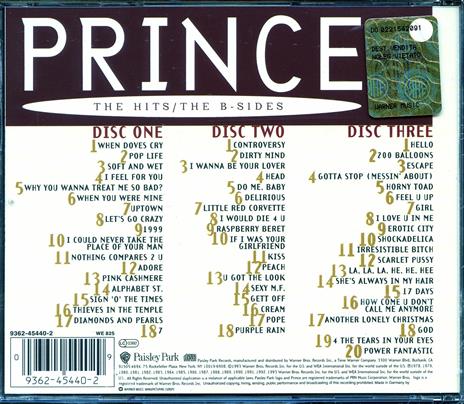 The Hits - The B-Sides - CD Audio di Prince - 2