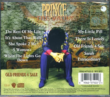The Vault - Old Friends 4 Sale - CD Audio di Prince - 2
