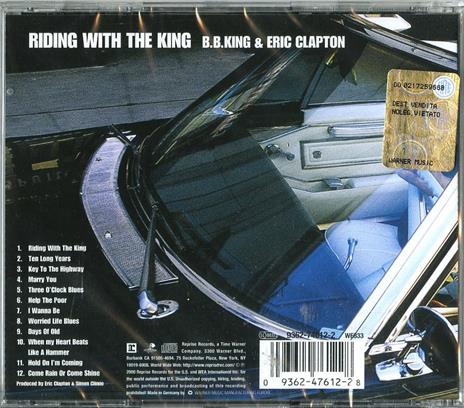 Riding with the King - CD Audio di Eric Clapton,B.B. King - 2