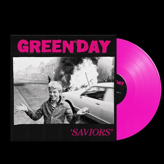 Saviors (Esclusiva Feltrinelli e IBS.it - Vinile Rosa Fluorescente) - Vinile LP di Green Day