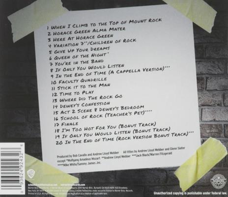 School of Rock. The Musical (Colonna sonora) (Original Broadway Cast) - CD Audio - 2