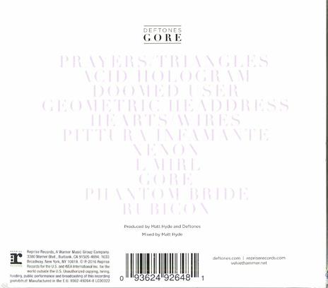 Gore - CD Audio di Deftones - 3
