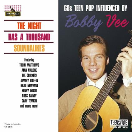 Night Has a Thousand Soundalikes. 60s Teen Pop Influenced by Bobby Vee - CD Audio