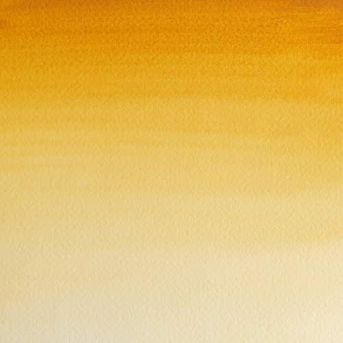 Winsor and Newton Artists Watercolour Raw Sienna (1) Half Pan - 2
