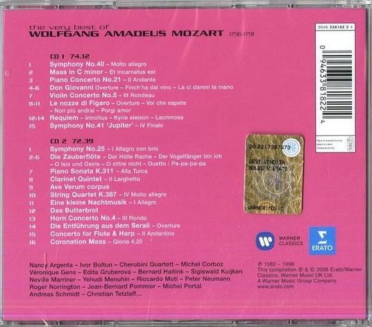 The Very Best of Mozart - CD Audio di Wolfgang Amadeus Mozart - 2