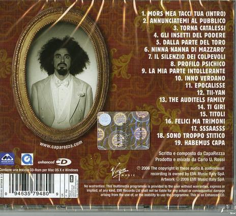 Habemus Capa - CD Audio di Caparezza - 2