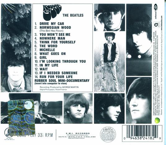 Rubber Soul (Remastered Digipack) - Beatles - CD