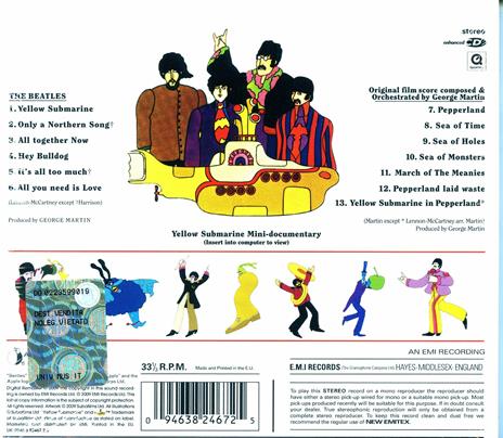 Yellow Submarine (Colonna sonora) (Remastered Digipack) - CD Audio di Beatles - 2