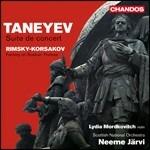 Suite de Concert / Fantasia russa - CD Audio di Nikolai Rimsky-Korsakov,Sergej Taneyev,Neeme Järvi,Royal Scottish National Orchestra,Lydia Mordkovitch