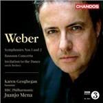 Sinfonie n.1, n.2 - Concerto per fagotto - CD Audio di Carl Maria Von Weber,BBC Philharmonic Orchestra,Karen Geoghegan,Juanjo Mena
