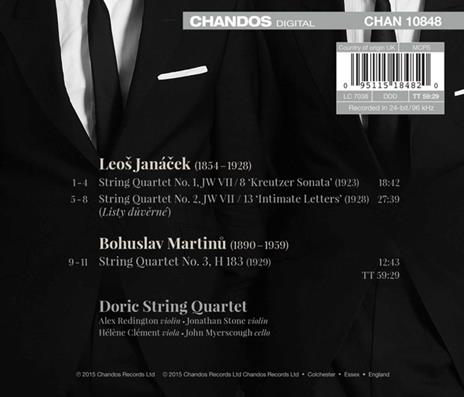 Quartetti per archi - CD Audio di Leos Janacek,Bohuslav Martinu - 2