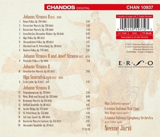 Strauss in St. Petersburg - CD Audio di Johann Strauss,Estonian National Symphony Orchestra - 3