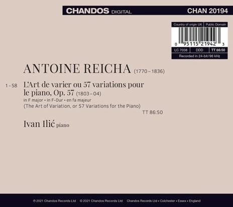 Reicha Rediscovered - CD Audio di Ivan Ilic - 2