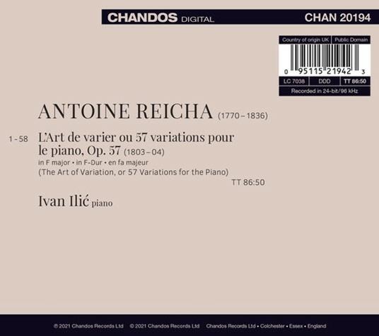 Reicha Rediscovered - CD Audio di Ivan Ilic - 2