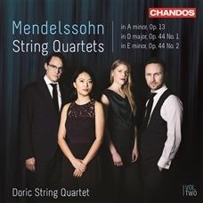 String Quartets vol.2 - CD Audio di Felix Mendelssohn-Bartholdy,Doric String Quartet