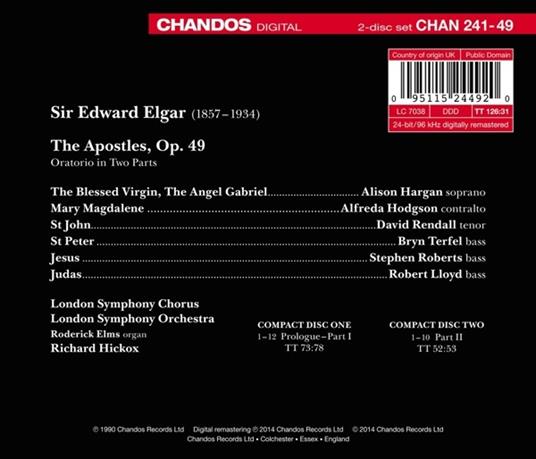 The Apostles - CD Audio di Edward Elgar - 2