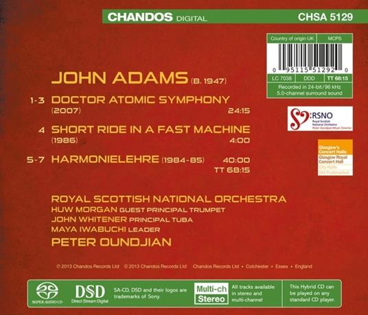 Musica orchestrale e sinfonica - SuperAudio CD ibrido di John Adams - 2
