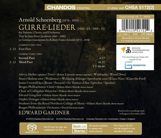 Gurre - SuperAudio CD di Arnold Schönberg - 2