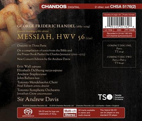Messiah - SuperAudio CD di Georg Friedrich Händel - 2