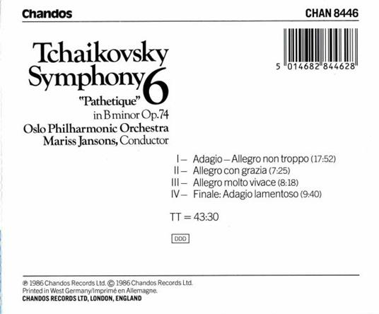 Sinfonia n.6 - CD Audio di Pyotr Ilyich Tchaikovsky - 2