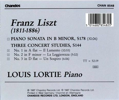 Sonate per pianoforte - CD Audio di Franz Liszt,Louis Lortie - 2