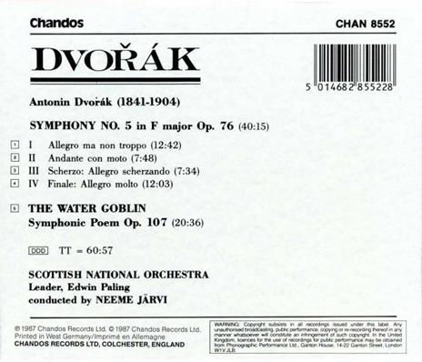 Sinfonia n.5 - CD Audio di Antonin Dvorak - 2