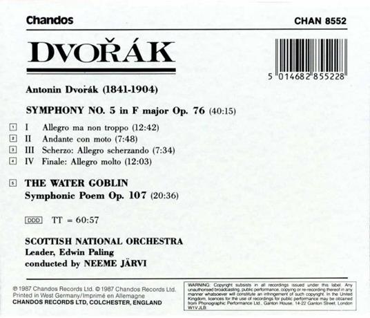 Sinfonia n.5 - CD Audio di Antonin Dvorak - 2