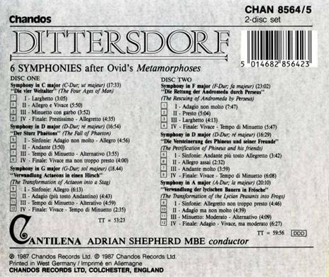 6 Sinfonie - CD Audio di Karl Ditters Von Dittersdorf - 2