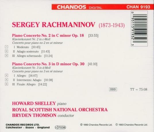 Concerti per pianoforte n.2, n.3 - CD Audio di Sergei Rachmaninov - 2