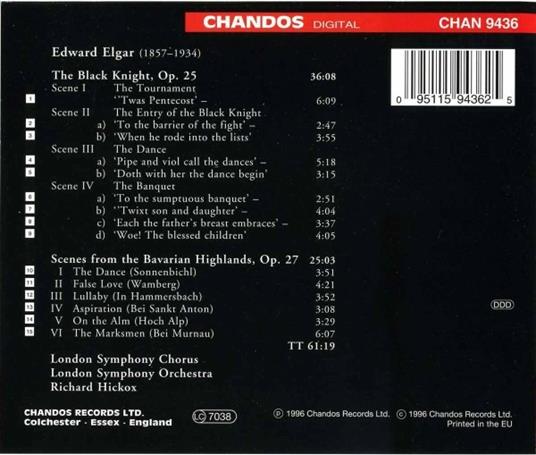 The Black Knight - CD Audio di Edward Elgar - 2
