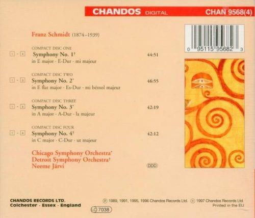 Sinfonie n.1, n.2, n.3, n.4 - CD Audio di Franz Schmidt - 3