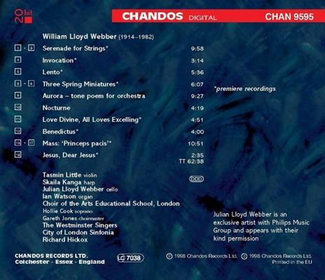 Invocation - CD Audio di William Lloyd Webber - 2