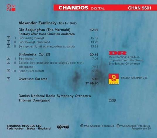 La Sirena - Sinfonietta op.23 - CD Audio di Alexander Von Zemlinsky - 2