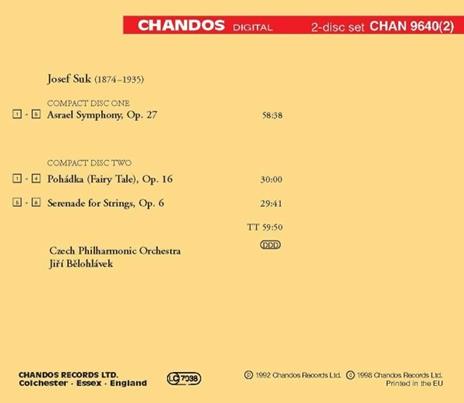 Sinfonia Asrael - Pohadka - CD Audio di Josef Suk - 2
