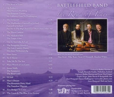Road of Tears - CD Audio di Battlefield Band - 2