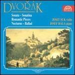 Sonata - Sonatina - Pezzi romantici - CD Audio di Antonin Dvorak