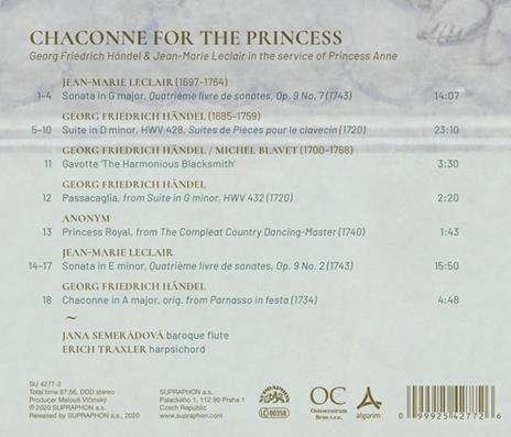 Chaconne For The Princess - CD Audio di Jana Semeradova - 2