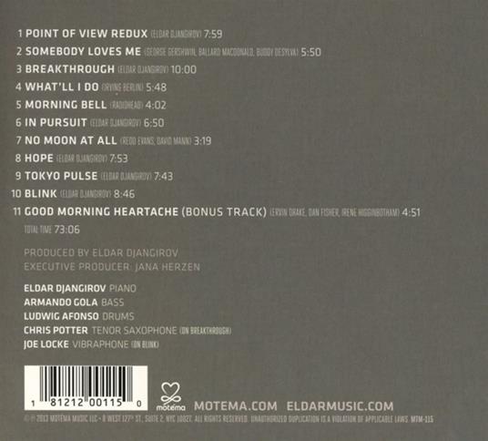 Breakthrough - CD Audio di Eldar Djangirov - 2