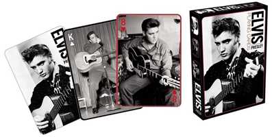 Giocattolo Carte da Gioco Elvis Presley. Black and White Aquarius