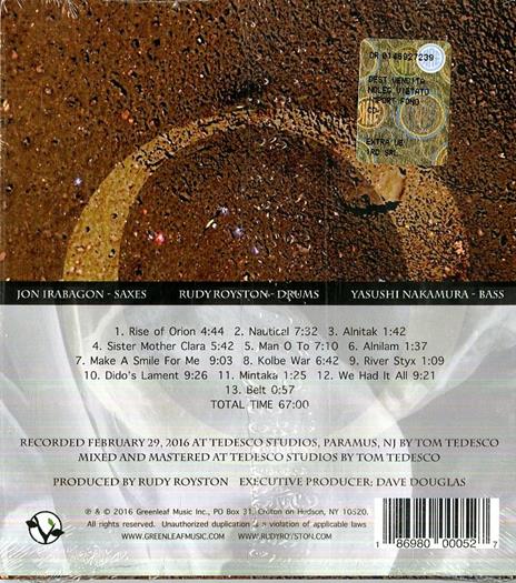 Rise of Orion - CD Audio di Rudy Royston - 2