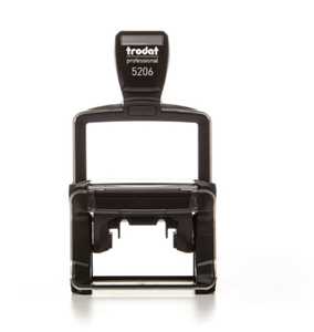 Cartoleria Trodat 5206 timbro 56 x 33 mm Nero, Acciaio inossidabile Trodat