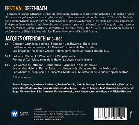 Offenbach 2019. Festival Offenbach - CD Audio di Jacques Offenbach - 2