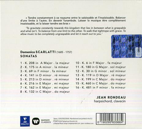 Sonate - CD Audio di Domenico Scarlatti,Jean Rondeau - 2