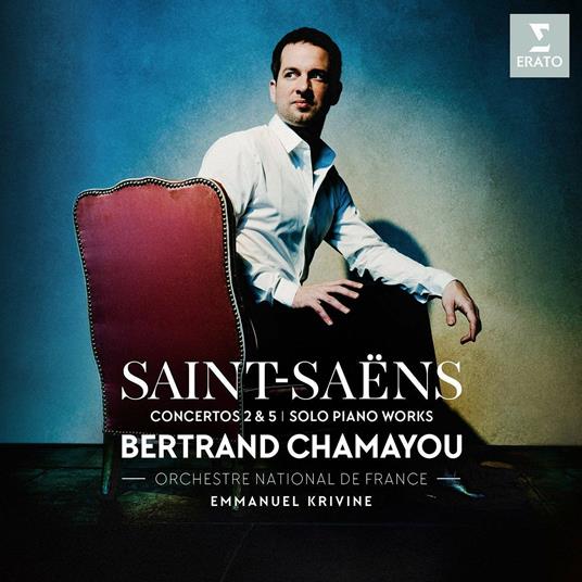 Concerti per pianoforte n.2, n.5 - Musica per pianoforte solo - CD Audio di Camille Saint-Saëns,Bertrand Chamayou