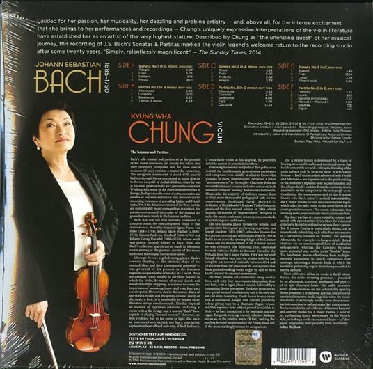 Sonate e partite - Vinile LP di Johann Sebastian Bach,Kyung-Wha Chung - 2