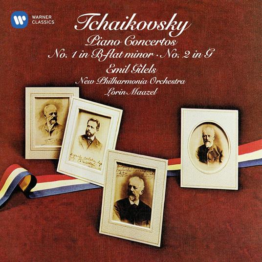 Concerti per pianoforte n.1, n.2 - CD Audio di Pyotr Ilyich Tchaikovsky,Lorin Maazel,Emil Gilels,New Philharmonia Orchestra