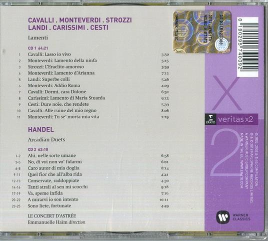 Arcadian Duets - Lamenti - CD Audio di Emmanuelle Haim,Georg Friedrich Händel,Le Concert d'Astrée - 2