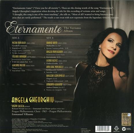 Eternamente. The Verismo Album - Vinile LP di Angela Gheorghiu,Prague Philharmonia,Emmanuel Villaume - 2