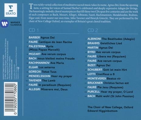Agnus Dei 1 & 2 - CD Audio di Edward Higginbottom - 2