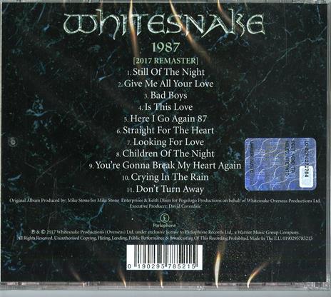 1987 (30th Anniversary Remaster Edition) - CD Audio di Whitesnake - 2